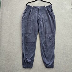 Mountain Hardwear Women Pants 12 Blue Cargo Pockets Jogger Mid Rise 27" Inseam